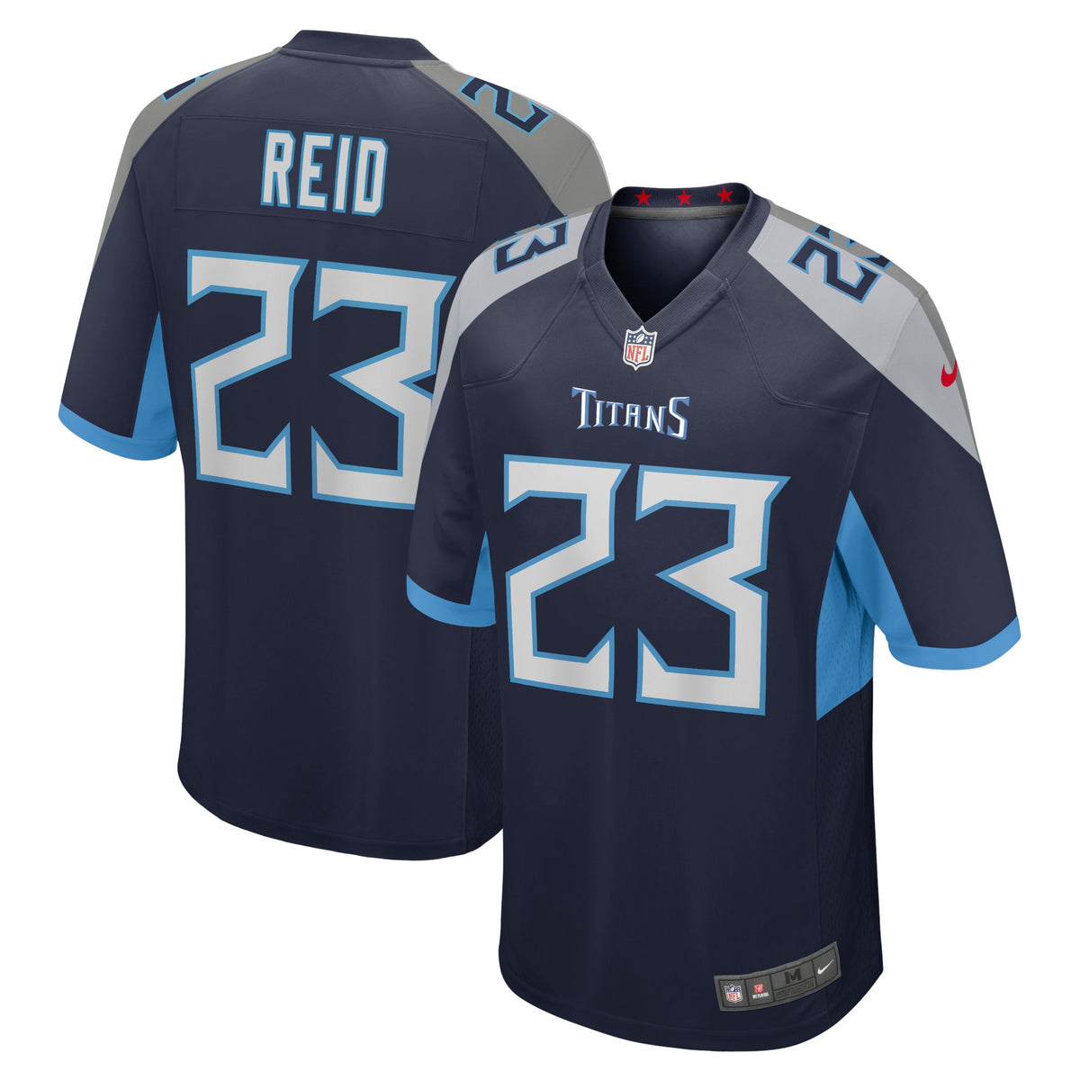 John Reid Tennessee Titans Nike Home Game Player Jersey   Navy