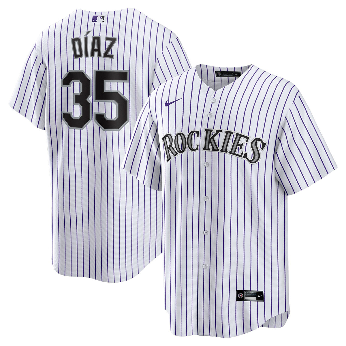 Elias Diaz Colorado Rockies Nike Home Replica Player Jersey - White
