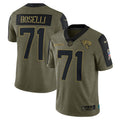 Tony Boselli Jacksonville Jaguars Nike 2021 Salute To Service Retired Player Limited Jersey   Olive