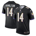 Men s Nike Kyle Hamilton Black Baltimore Ravens Legend Jersey