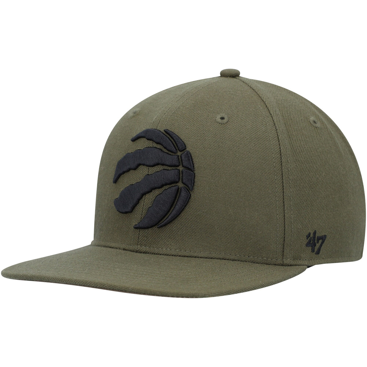 Toronto Raptors '47 Ballpark Camo Captain Snapback Hat - Olive