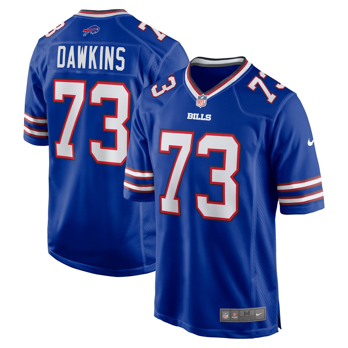 Men s Nike Dion Dawkins Royal Buffalo Bills Game Player Jersey