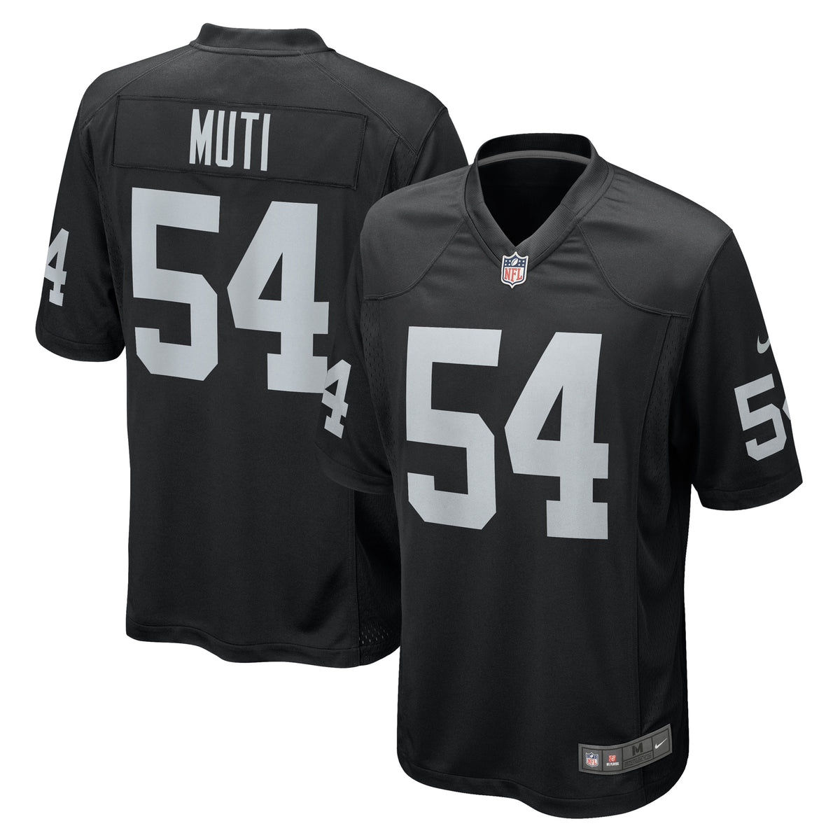 Netane Muti Las Vegas Raiders Nike Team Game Jersey    Black