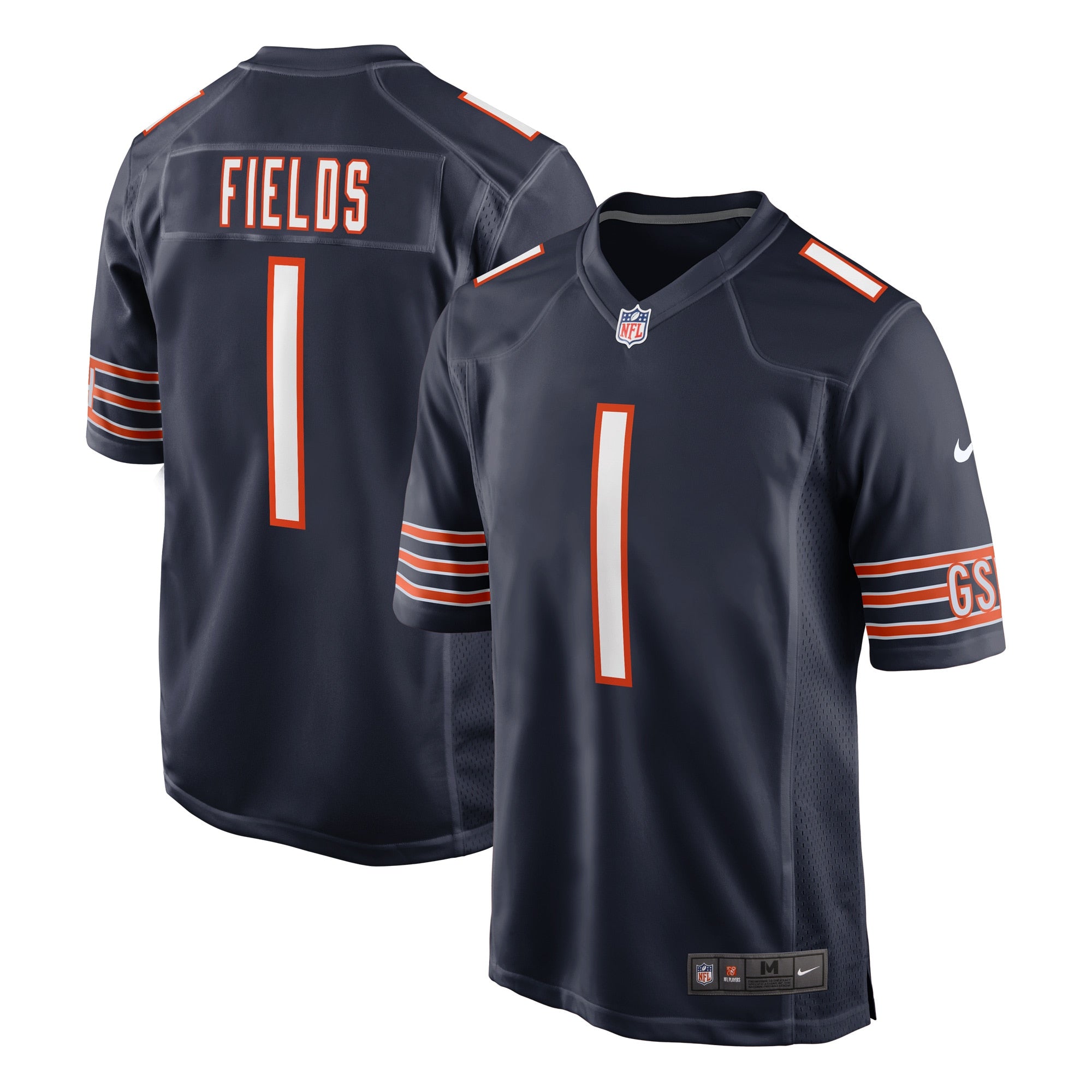 Justin Fields Chicago Bears Nike Game Jersey   Navy