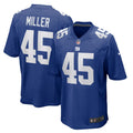 Men s Nike Dre Miller Royal New York Giants Home Game Player Jersey