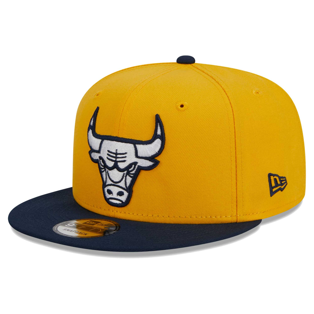 Chicago Bulls New Era Color Pack 2-Tone 9FIFTY Snapback Hat - Gold/Navy