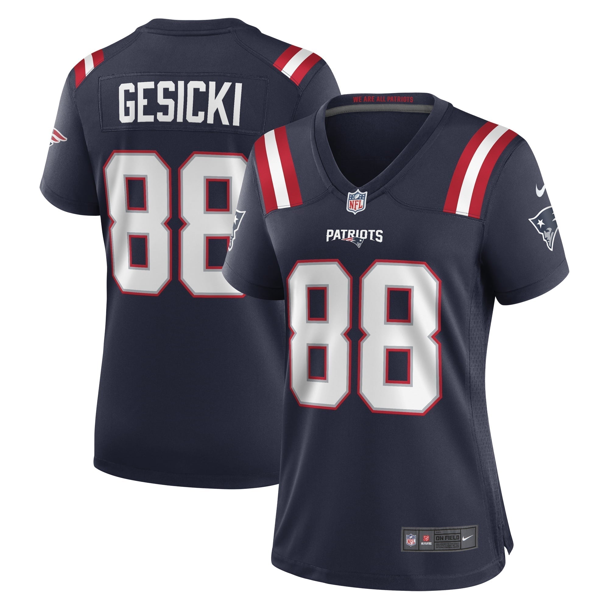Women s Nike Mike Gesicki Navy New England Patriots Game Jersey