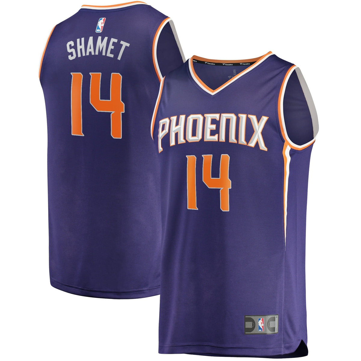 Men's Fanatics Branded Landry Shamet Purple Phoenix Suns 2021/22 Fast Break Replica Jersey - Icon Edition