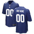 New York Giants Nike Custom Game Jersey Royal