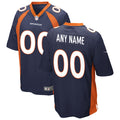 Denver Broncos Nike Alternate Custom Game Jersey   Navy