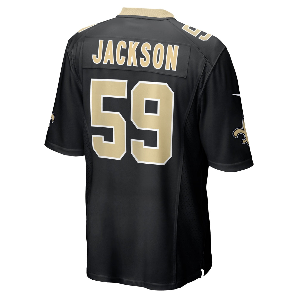 Men s Nike Jordans Jackson Black New Orleans Saints Game Player Jersey