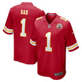 Men s Nike Number 1 Dad Red Kansas City Chiefs Game Jersey
