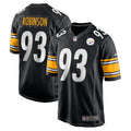 Men s Nike Mark Robinson Black Pittsburgh Steelers Game Player Jersey
