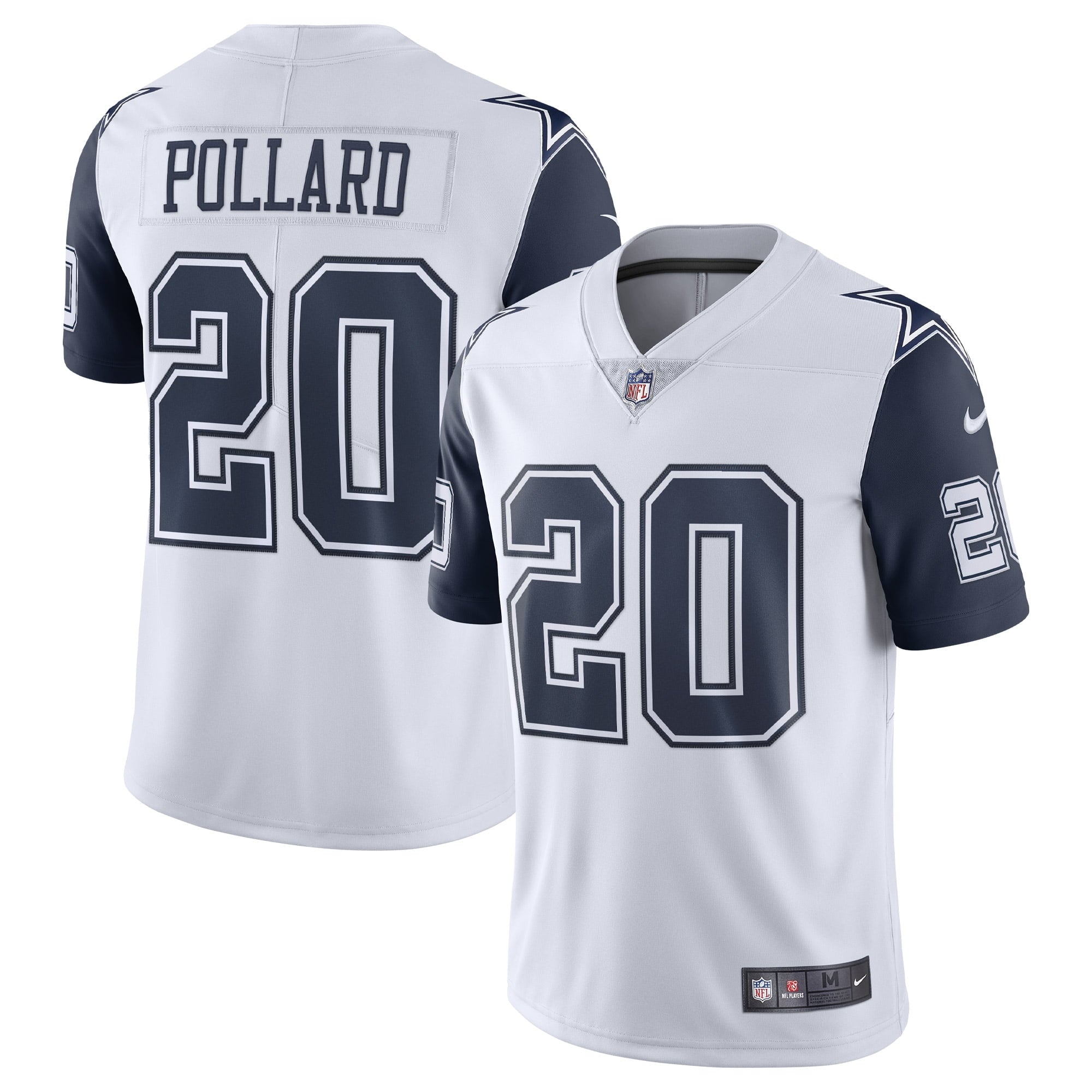 Men s Nike Tony Pollard White Dallas Cowboys Vapor Limited Jersey