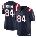 Men s New England Patriots Kendrick Bourne Navy 2023 F.U.S.E. Vapor Limited Stitched Jersey