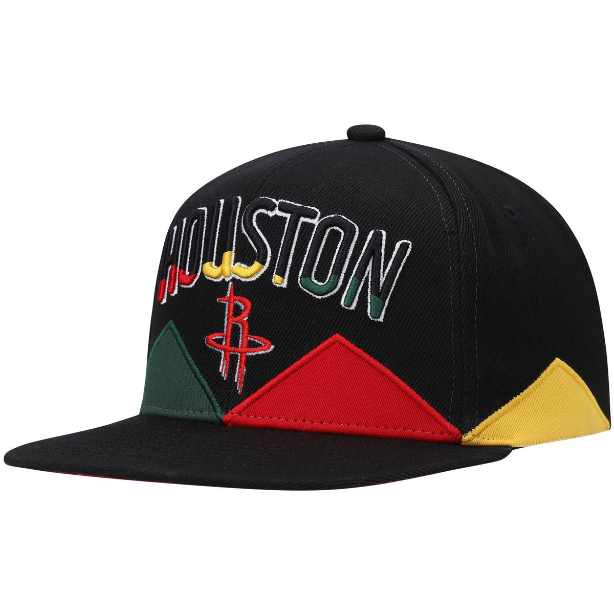 Houston Rockets Mitchell & Ness Black History Month Snapback Hat - Black