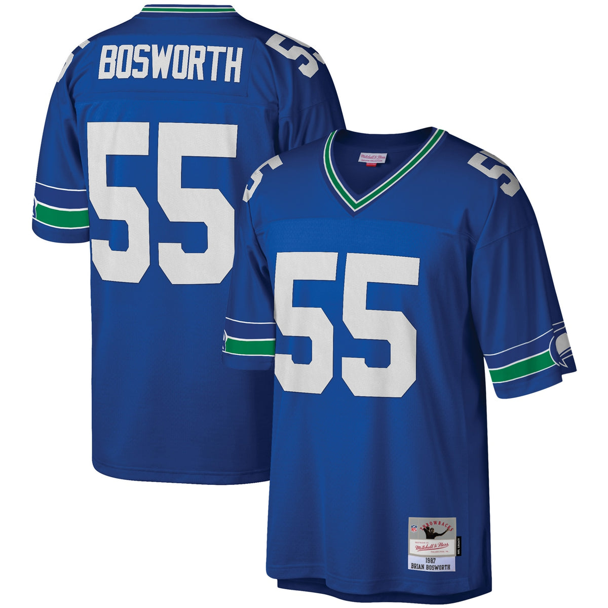 Brian Bosworth Seattle Seahawks Mitchell Ness Legacy Replica Jersey Royal