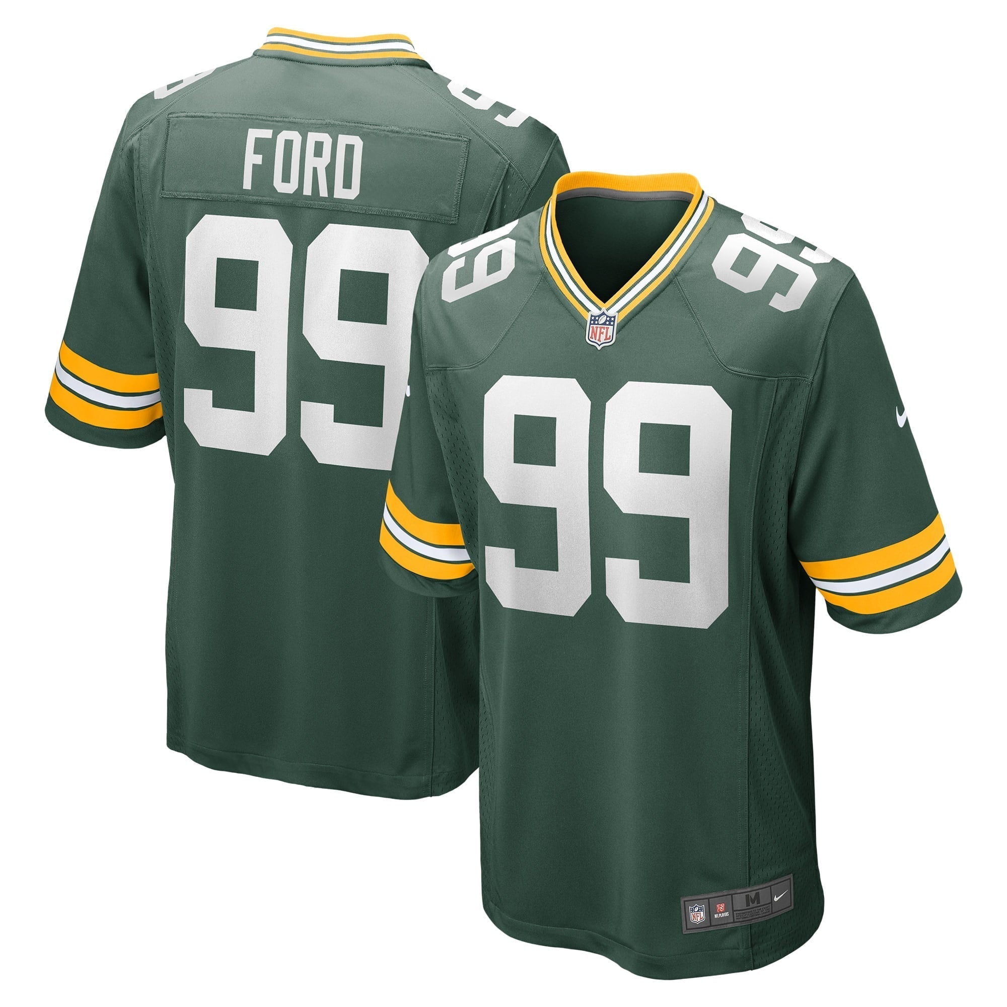Men s Nike Jonathan Ford Green Green Bay Packers Game Player Jersey