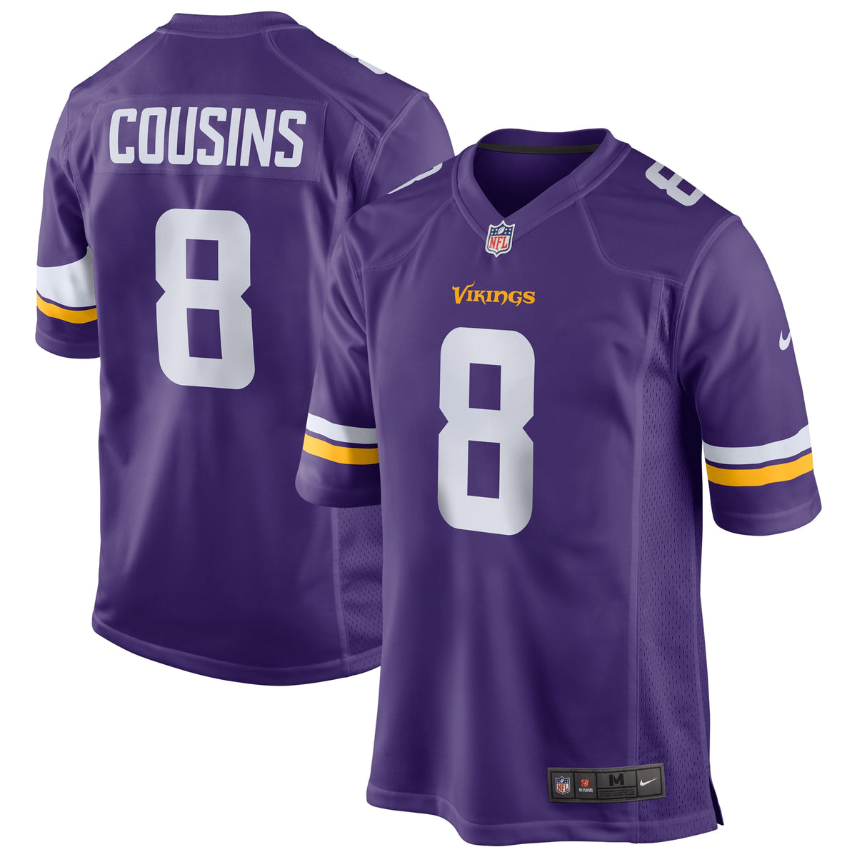 Kirk Cousins Minnesota Vikings Nike Game Jersey   Purple