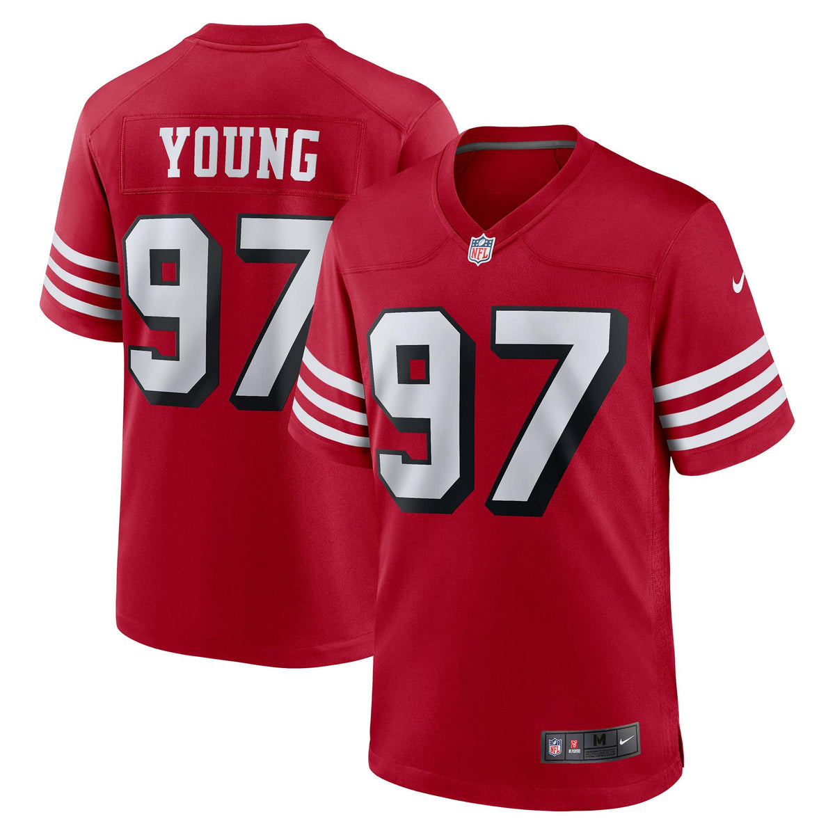 Bryant Young San Francisco 49ers Nike Retired Alternate Game Jersey   Scarlet