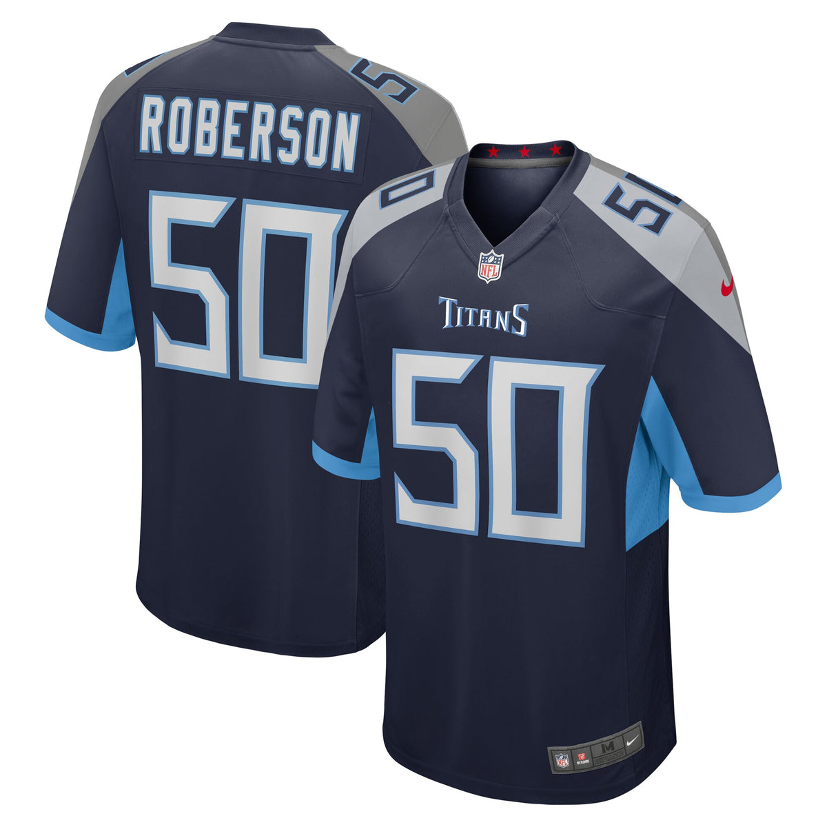 Derick Roberson Tennessee Titans Nike Game Jersey   Navy