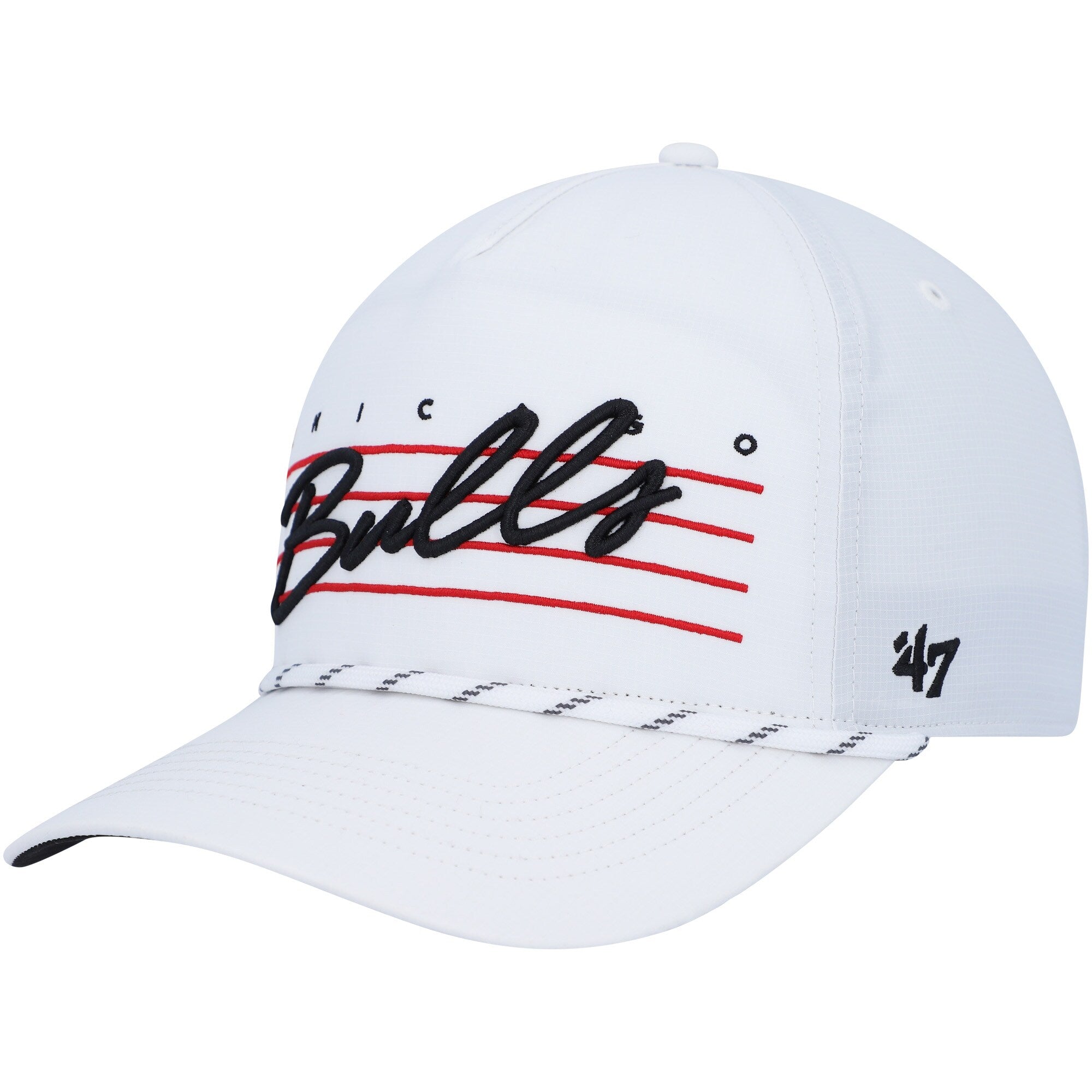 Chicago Bulls '47 Downburst Hitch Snapback Hat - White