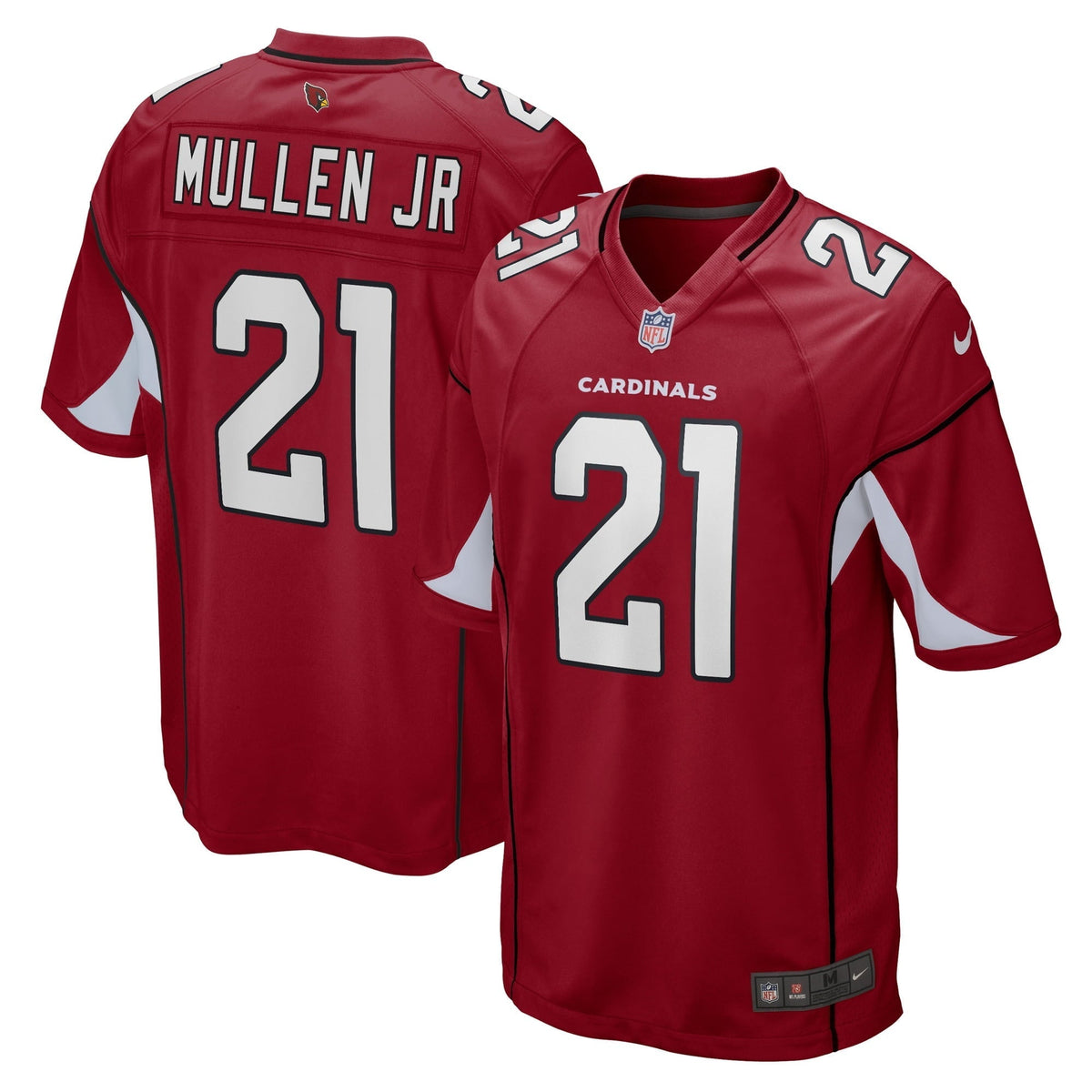 Men s Nike Trayvon Mullen Jr. Cardinal Arizona Cardinals Game Player Jersey