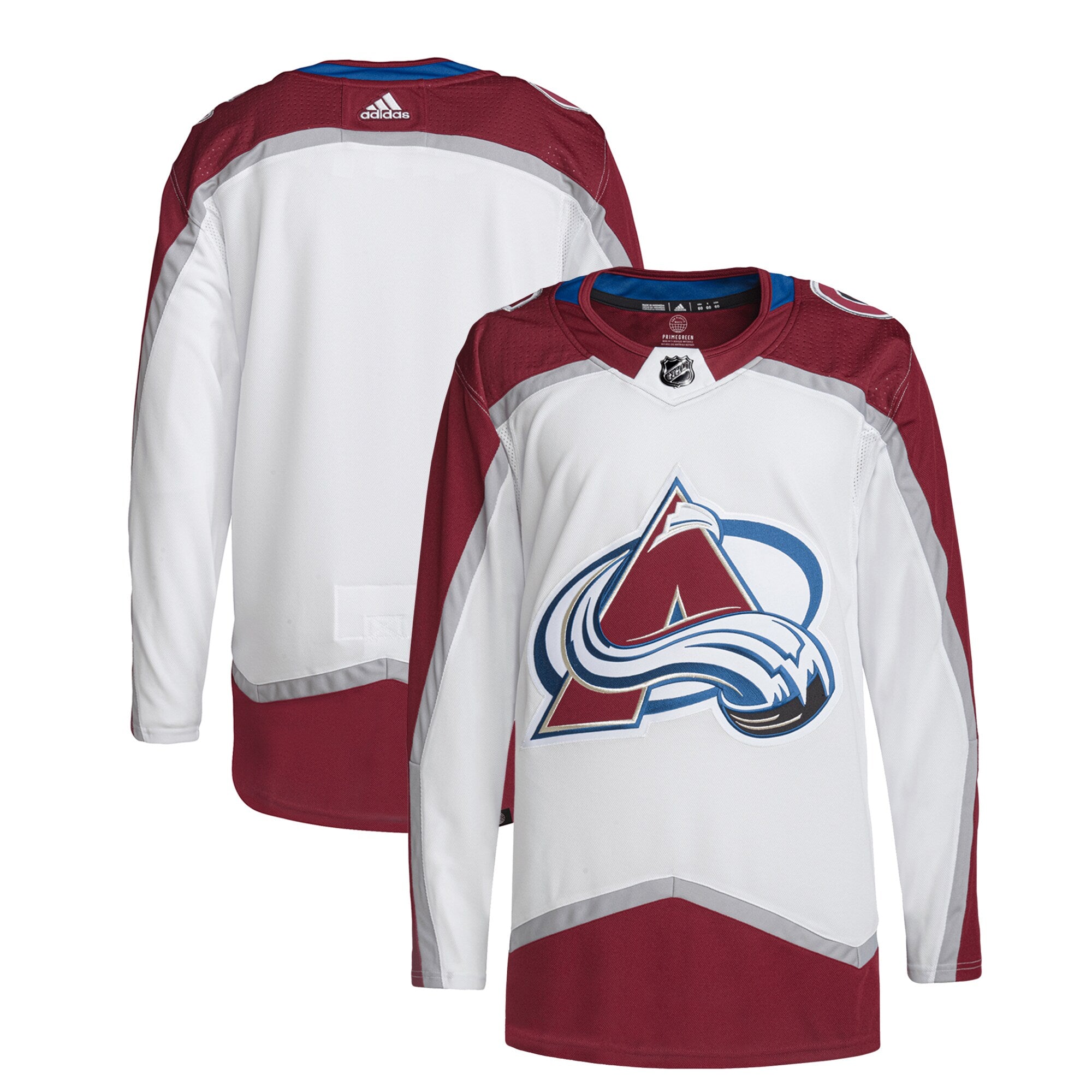 Colorado Avalanche adidas Away Primegreen Authentic Pro Jersey White