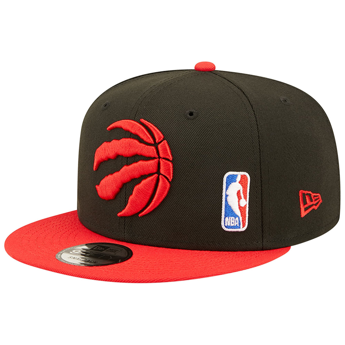 Toronto Raptors New Era Back Letter Arch 9FIFTY Snapback Hat - Black/Red