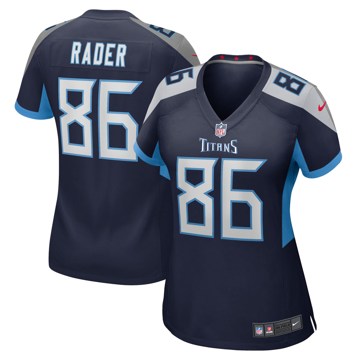 Kevin Rader Tennessee Titans Nike Women s Game Player Jersey   Navy
