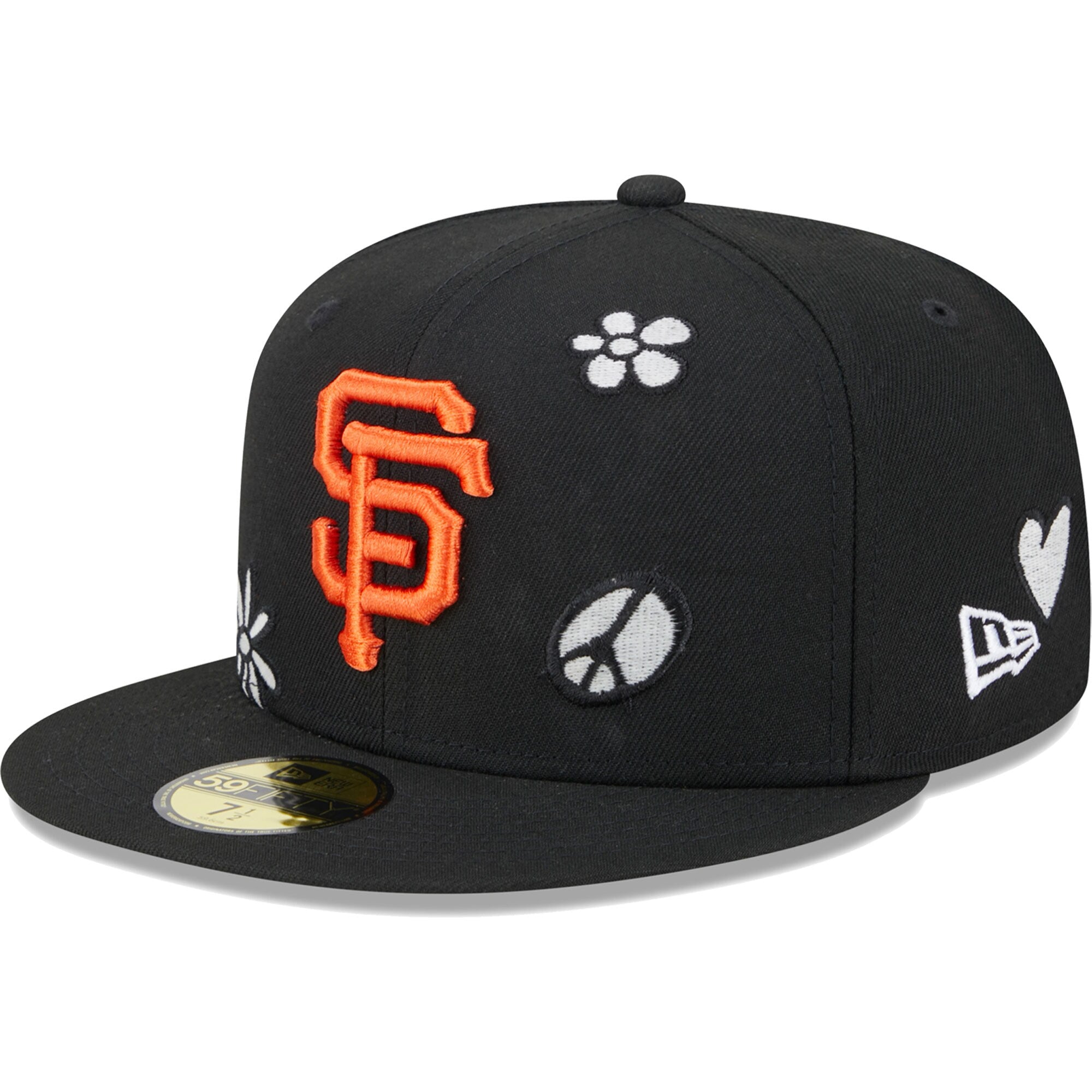 San Francisco Giants New Era Sunlight Pop 59FIFTY Fitted Hat - Black