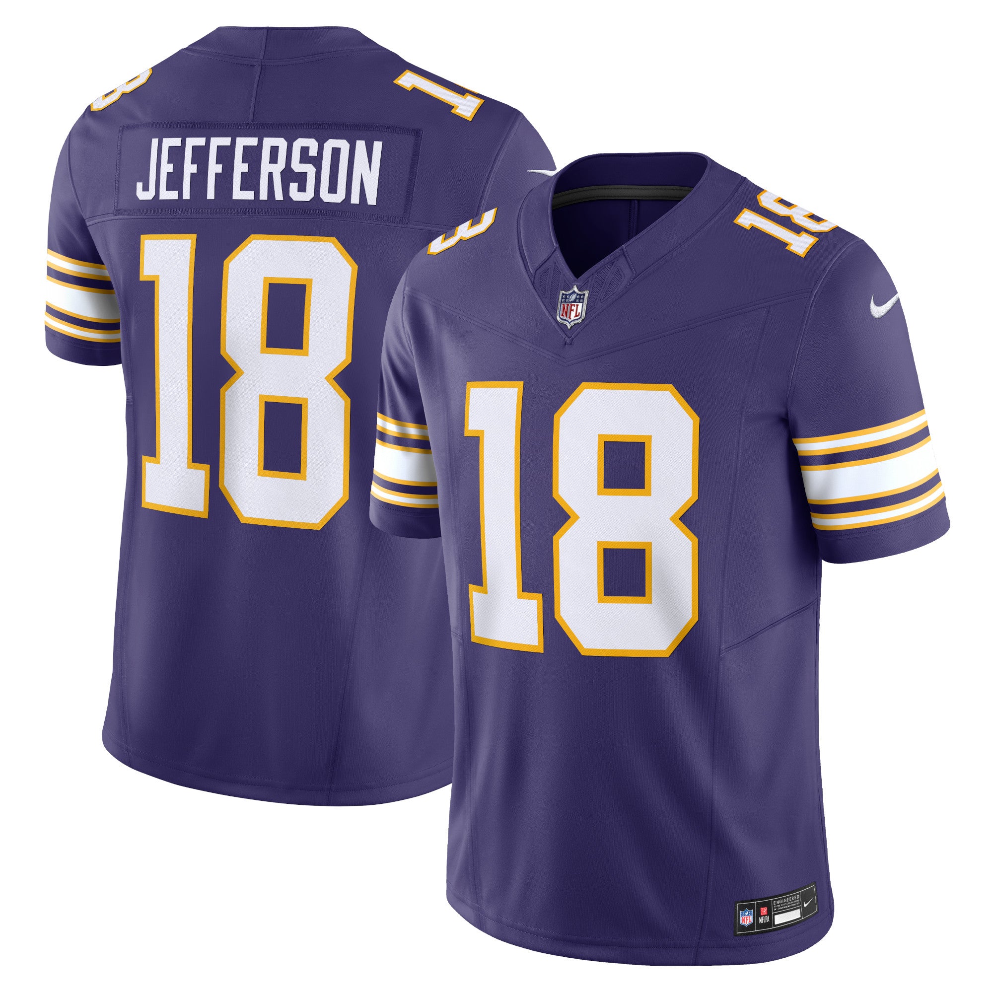 Justin Jefferson Minnesota Vikings Nike Vapor F.U.S.E. Limited Jersey   Purple