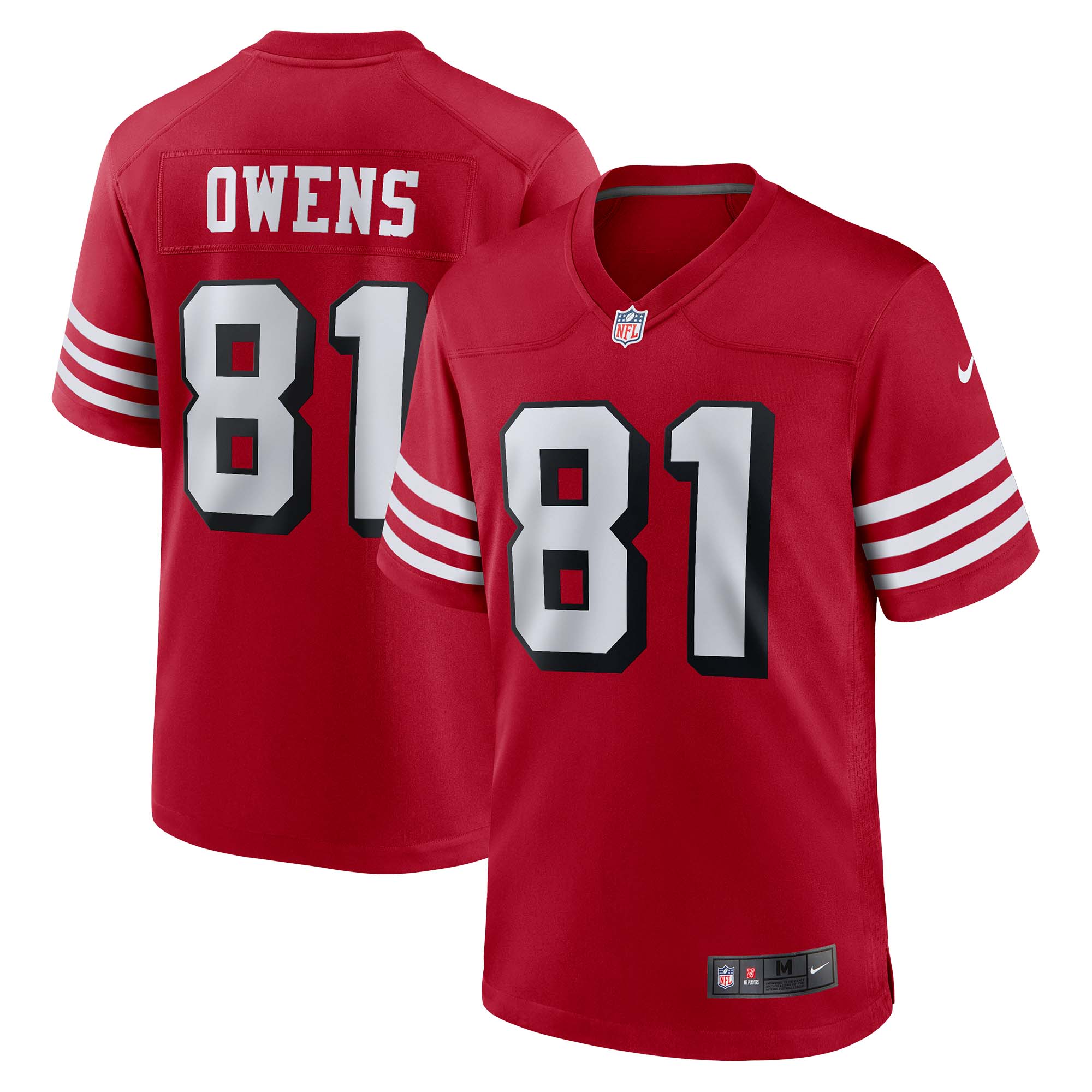 Terrell Owens San Francisco 49ers Nike Retired Alternate Game Jersey   Scarlet