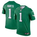 Jalen Hurts Philadelphia Eagles Nike Alternate Legend Player Jersey   Kelly Green