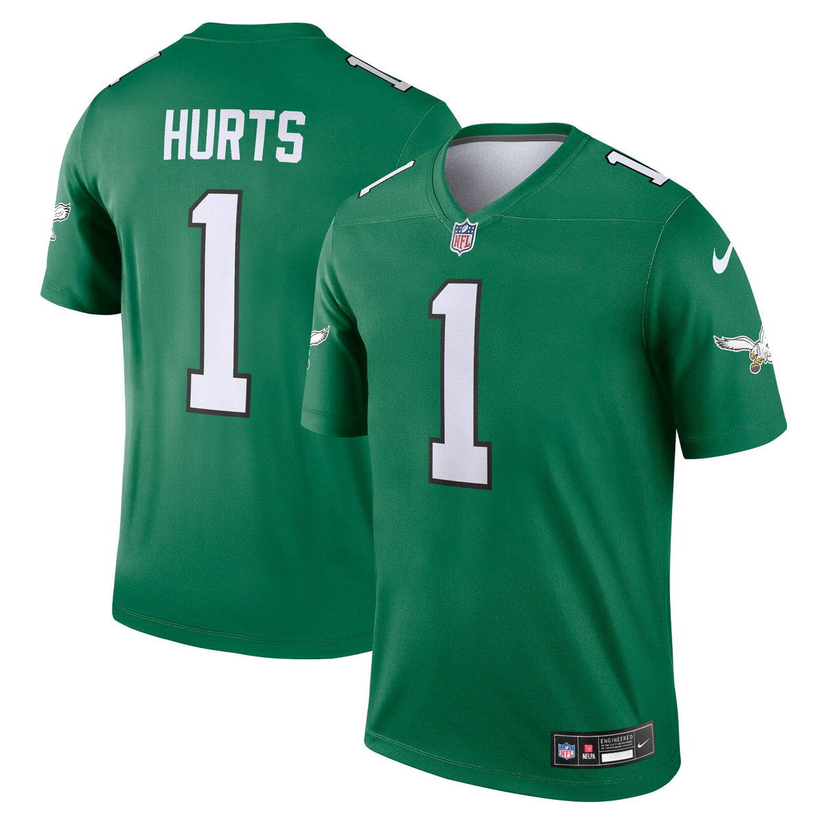 Jalen Hurts Philadelphia Eagles Nike Alternate Legend Player Jersey   Kelly Green