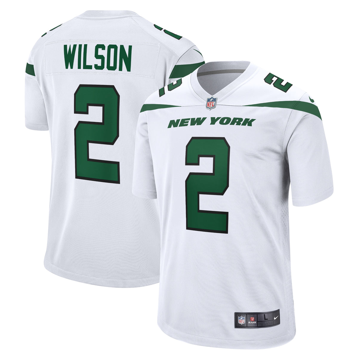 Zach Wilson New York Jets Nike White Game Jersey   White