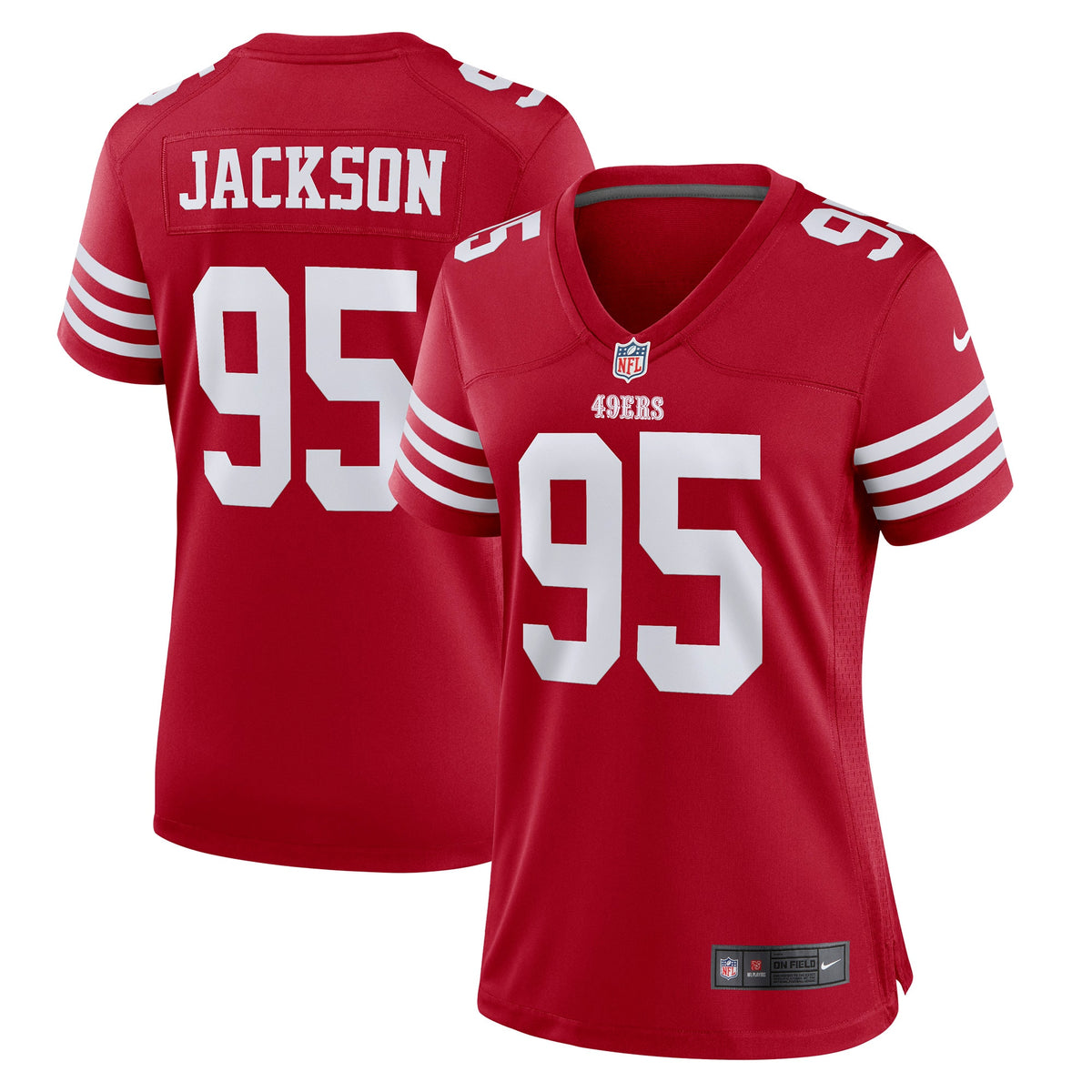 Drake Jackson San Francisco 49ers Nike Women s Game Player Jersey   Scarlet