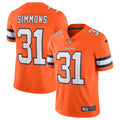 Justin Simmons Denver Broncos Nike Alternate Vapor Limited Jersey   Orange