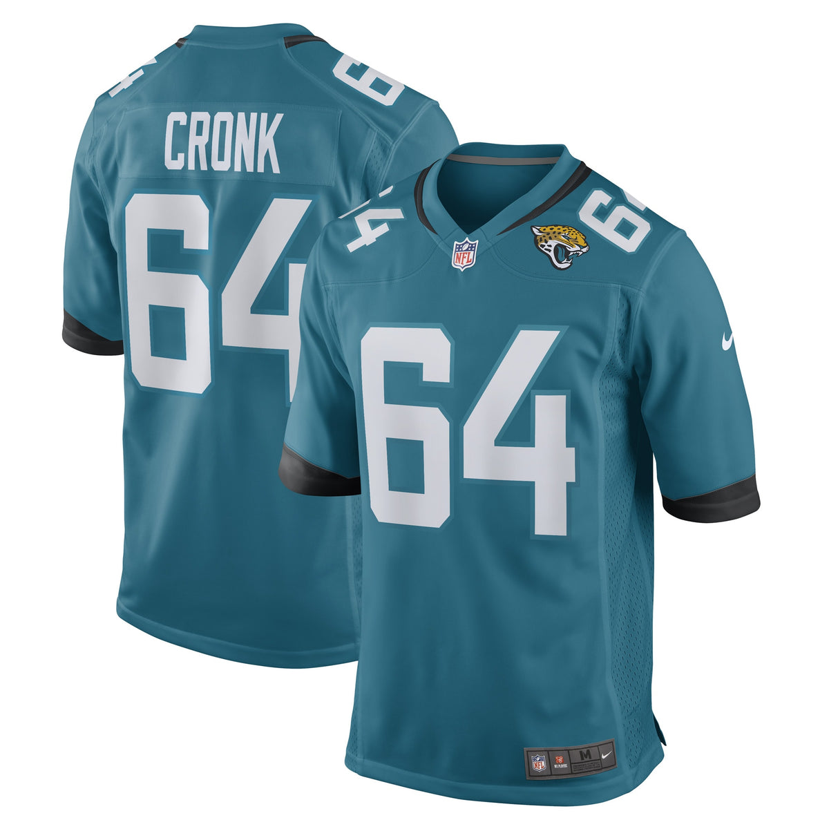 Coy Cronk Jacksonville Jaguars Nike Game Player Jersey   Teal