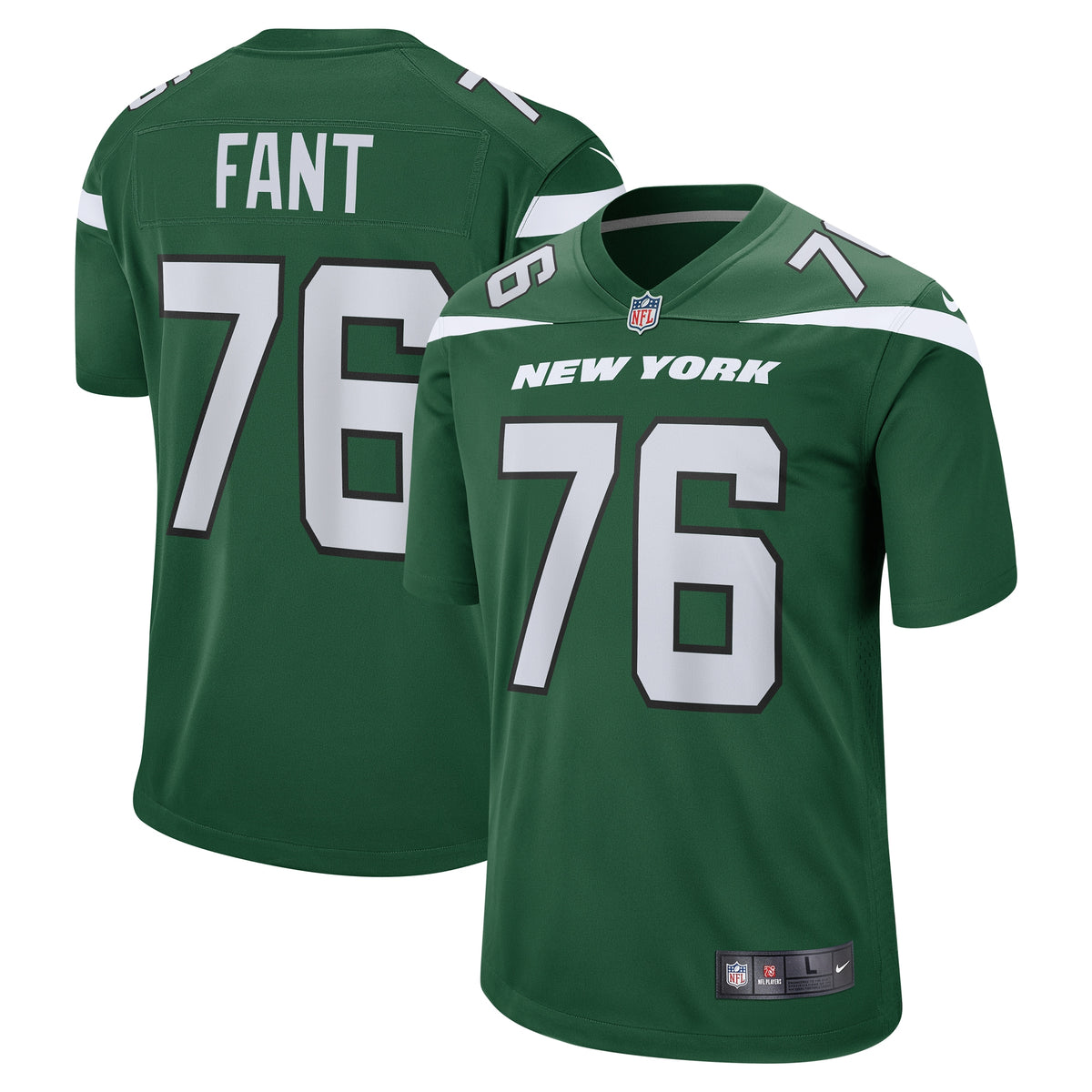 George Fant New York Jets Nike Game Jersey   Gotham Green
