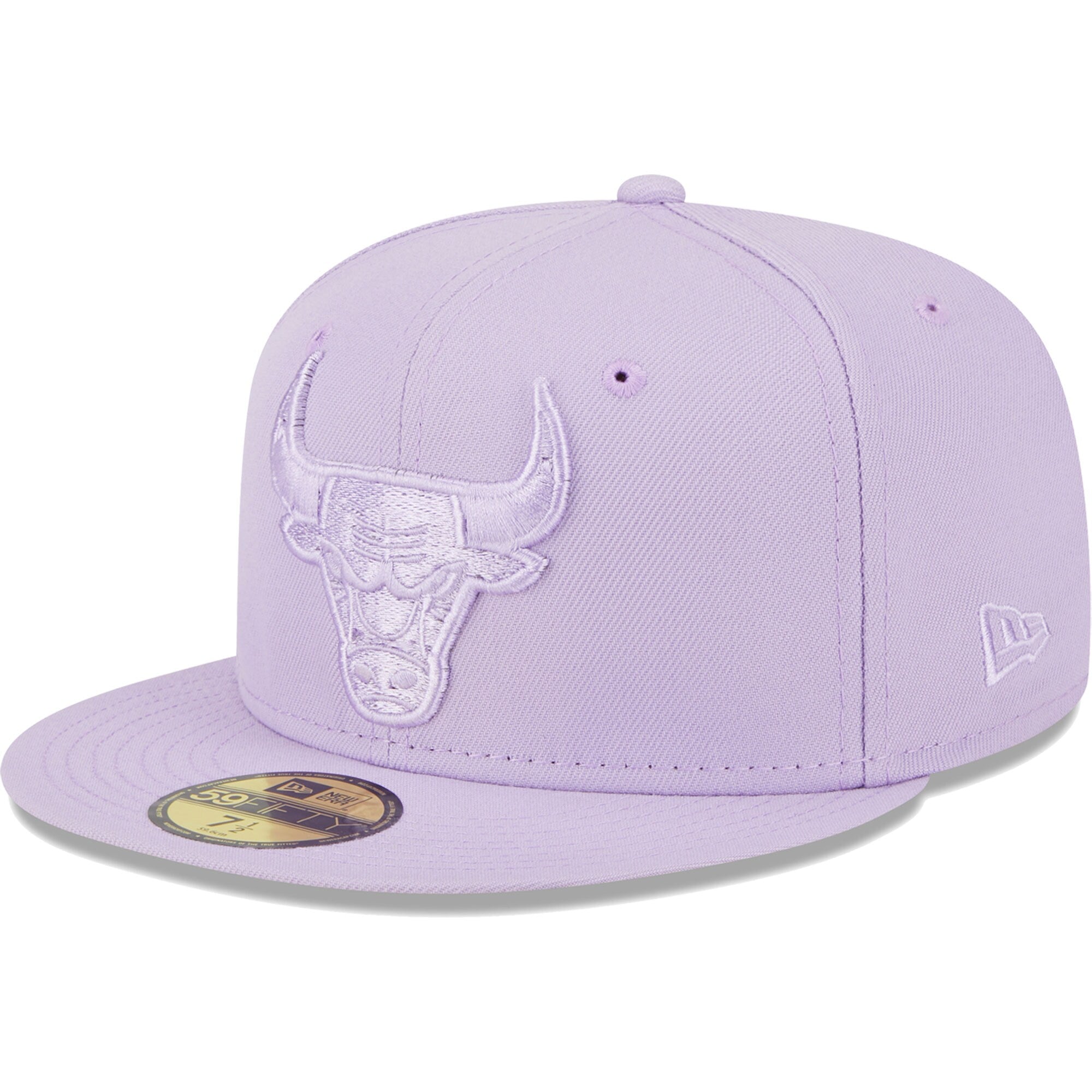 Chicago Bulls New Era Spring Color Pack 59FIFTY Fitted Hat - Lavender