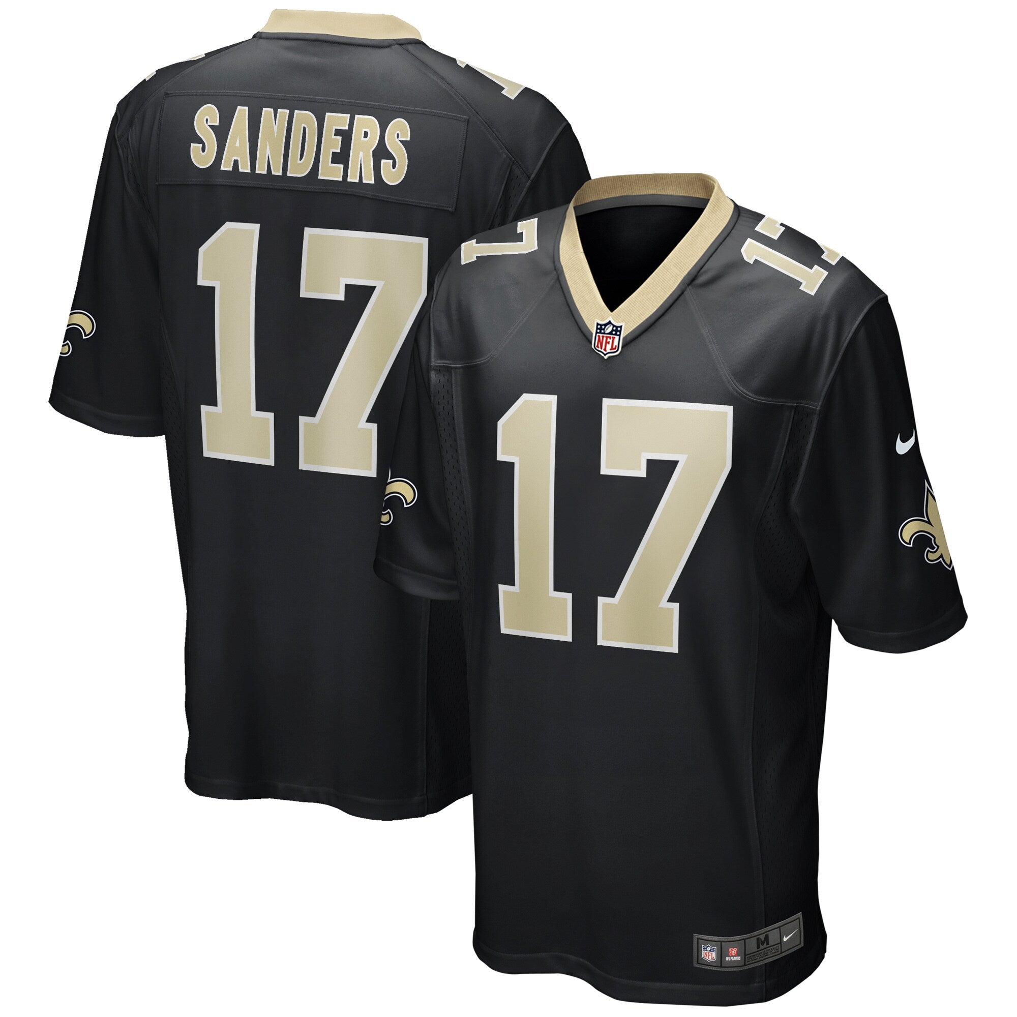 Emmanuel Sanders New Orleans Saints Nike Game Player Jersey   Black