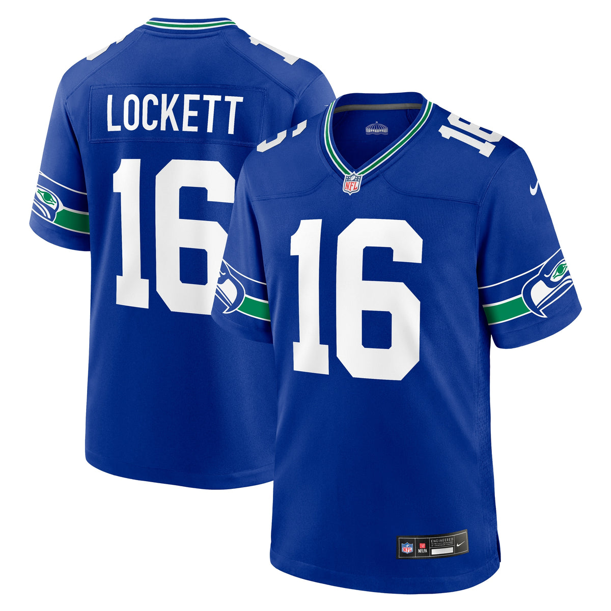 Tyler Lockett Seattle Seahawks Nike Throwback Player Game Jersey Royal