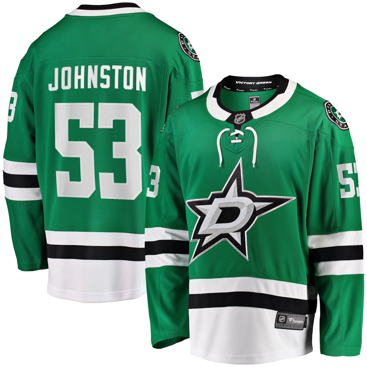 Men's Fanatics Branded Wyatt Johnston Kelly Green Dallas Stars Home Breakaway Player Jersey