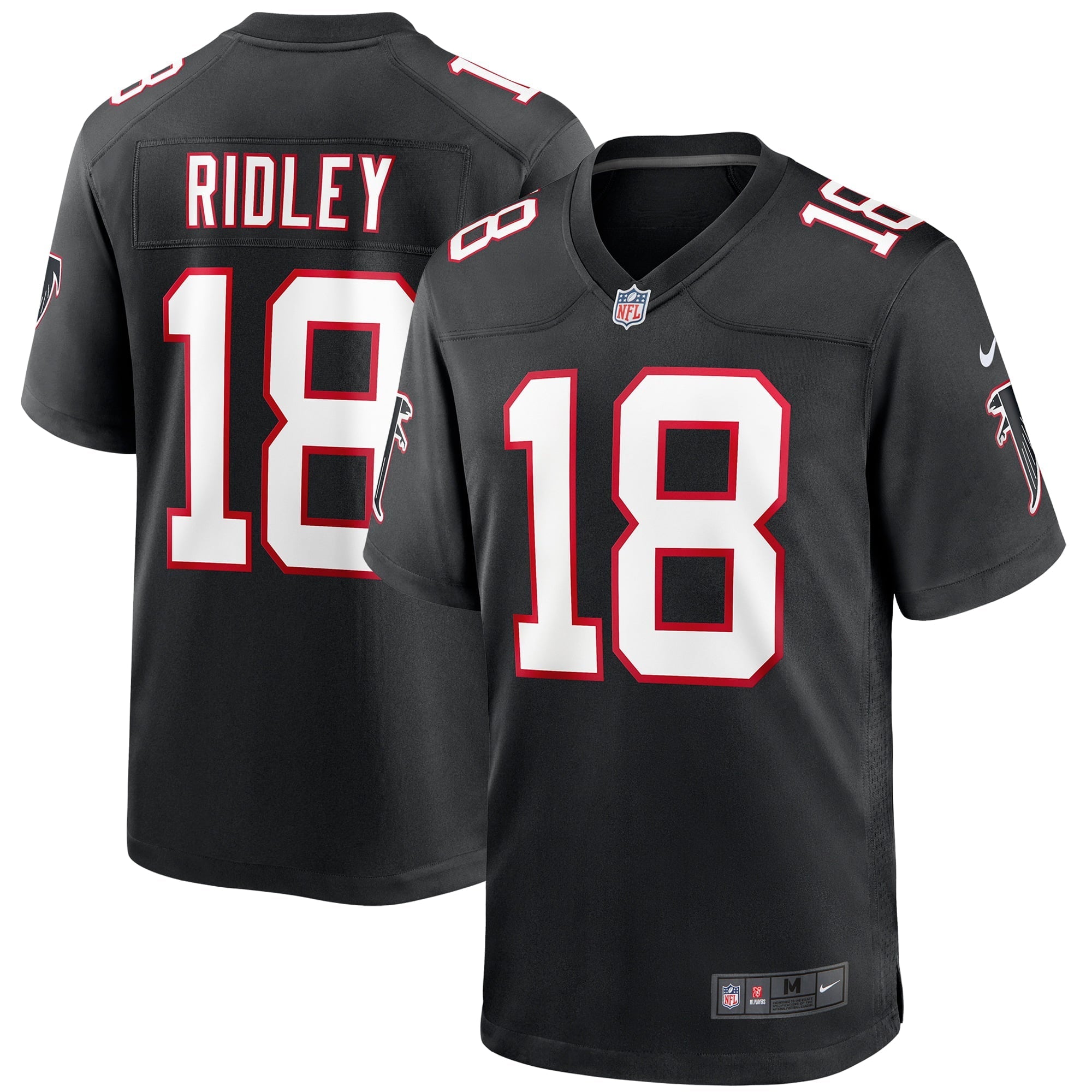 Men s Nike Calvin Ridley Black Atlanta Falcons Throwback Game Jersey