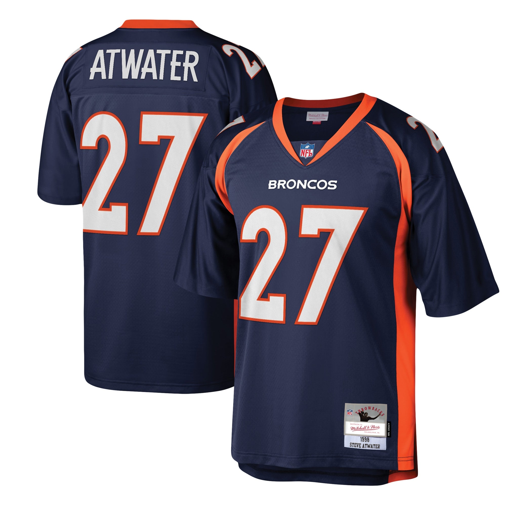 Steve Atwater Denver Broncos Mitchell   Ness Legacy Replica Jersey   Navy