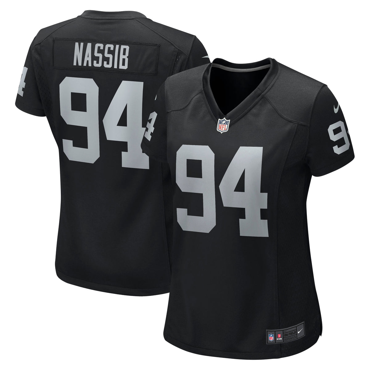 Carl Nassib Las Vegas Raiders Nike Women s Game Jersey   Black