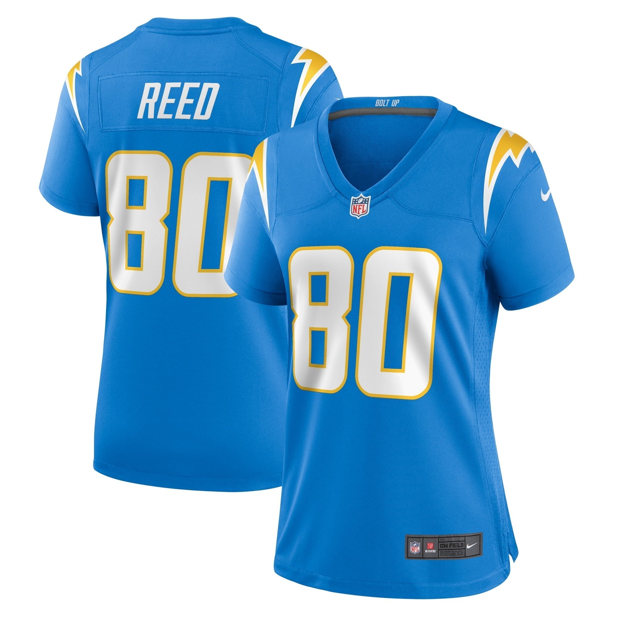 Women s Nike Joe Reed Powder Blue Los Angeles Chargers Home Game Player Jersey