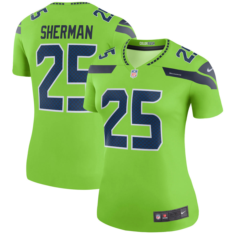 Women s Seattle Seahawks Richard Sherman Legend Jersey Green