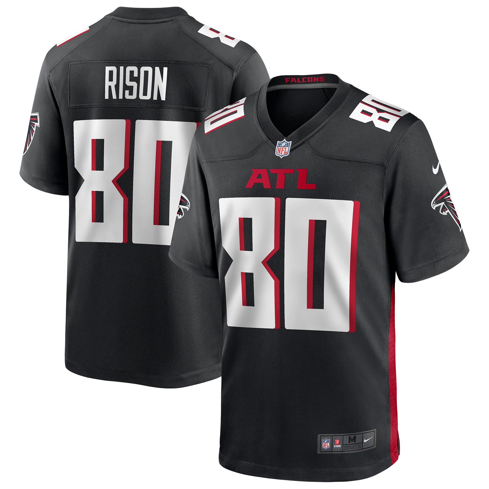 Andre Rison Atlanta Falcons Nike Game Retired Player Jersey   Black